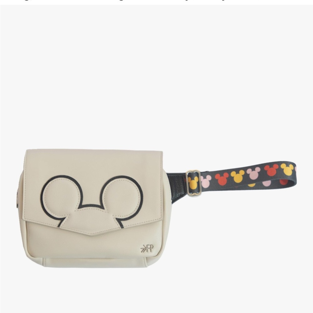 Freshly Picked Cream Crossbody Bag with Multicolor Strap